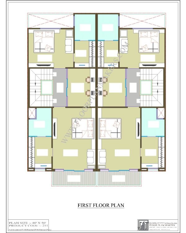 40x50 First Floor Plan