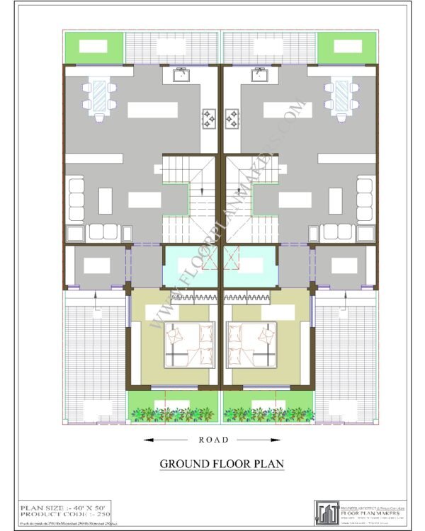 40x50 Ground Floor Plan