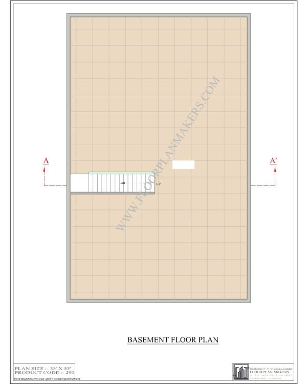 40x60 Basement floor Plan