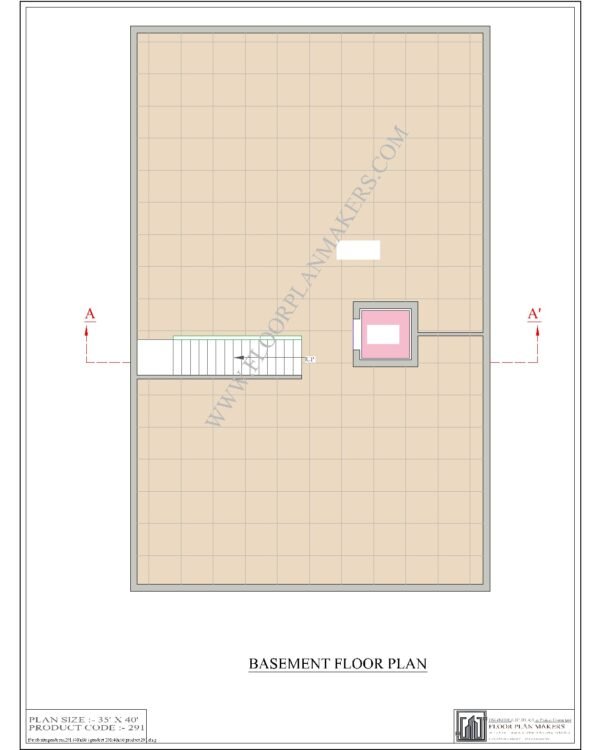 40x60 Basement floor Plan