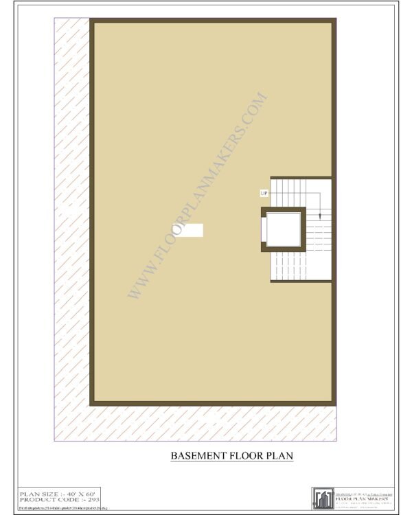 40x60 Basement floor Plan