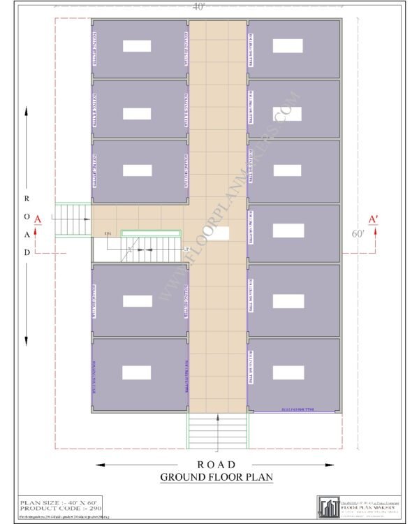 40x60 Ground Floor Plan