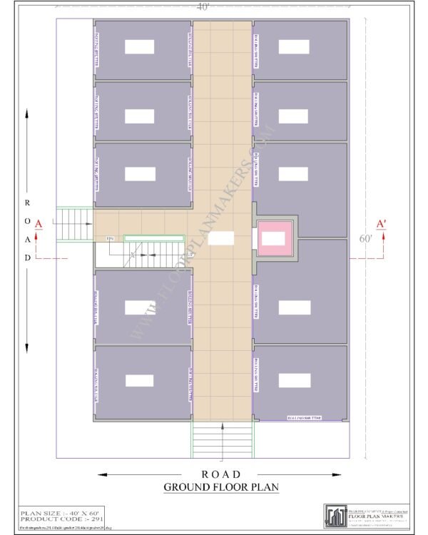 40x60 Ground Floor Plan