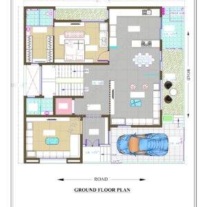 47'8"x46'6" Ground Floor Plan