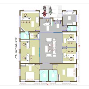 50X40 Ground Floor Plan