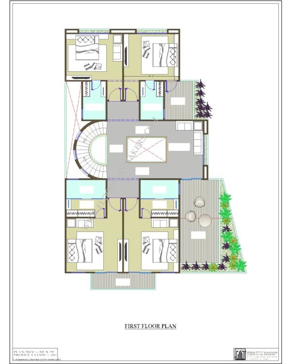 50X79 First Floor Plan