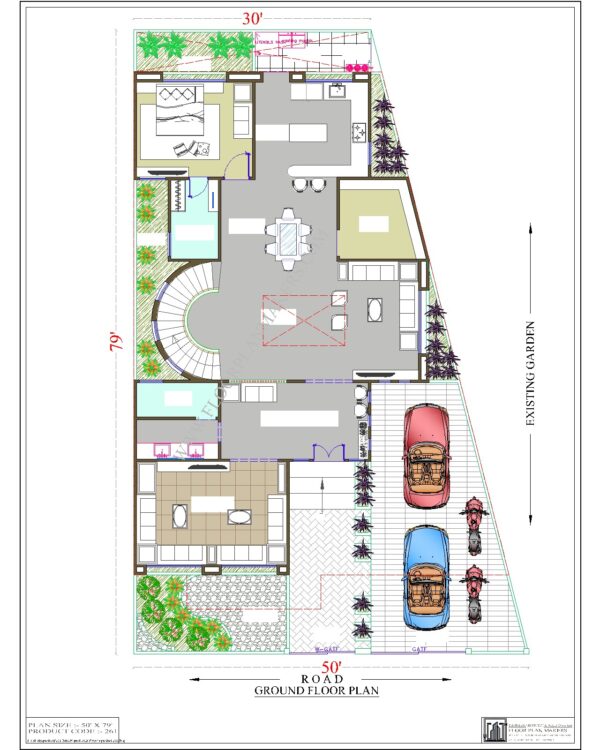 50X79 Ground Floor Plan