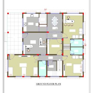 51x43 Ground Floor Plan
