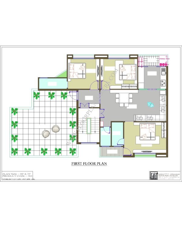 60x35 First Floor Plan