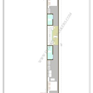 7x52 Second Floor Plan