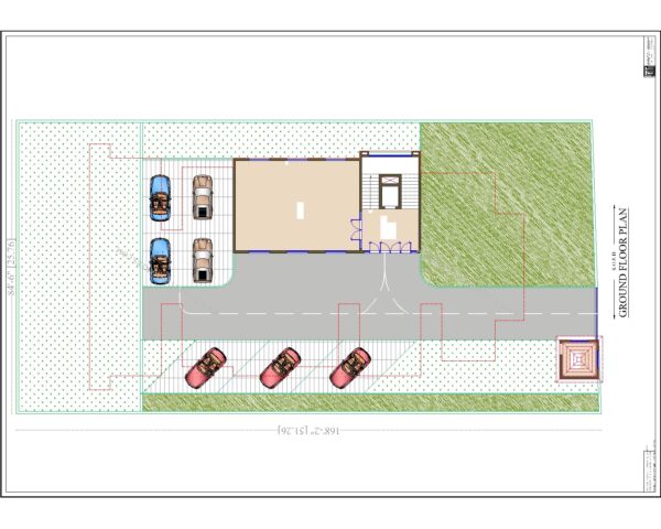 84’6’’x168’2’’ First/Second/Third Floor Plan